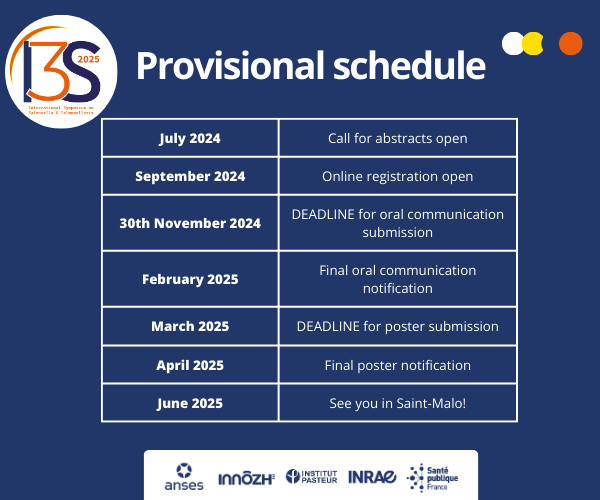 Provisional schedule